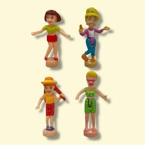 Mattel Early 2000s Magnetic Polly Pockets - Lot of 4